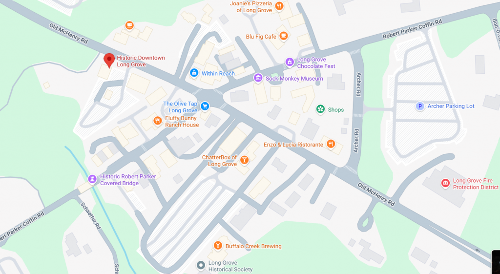 Historic Downtown Long Grove Map